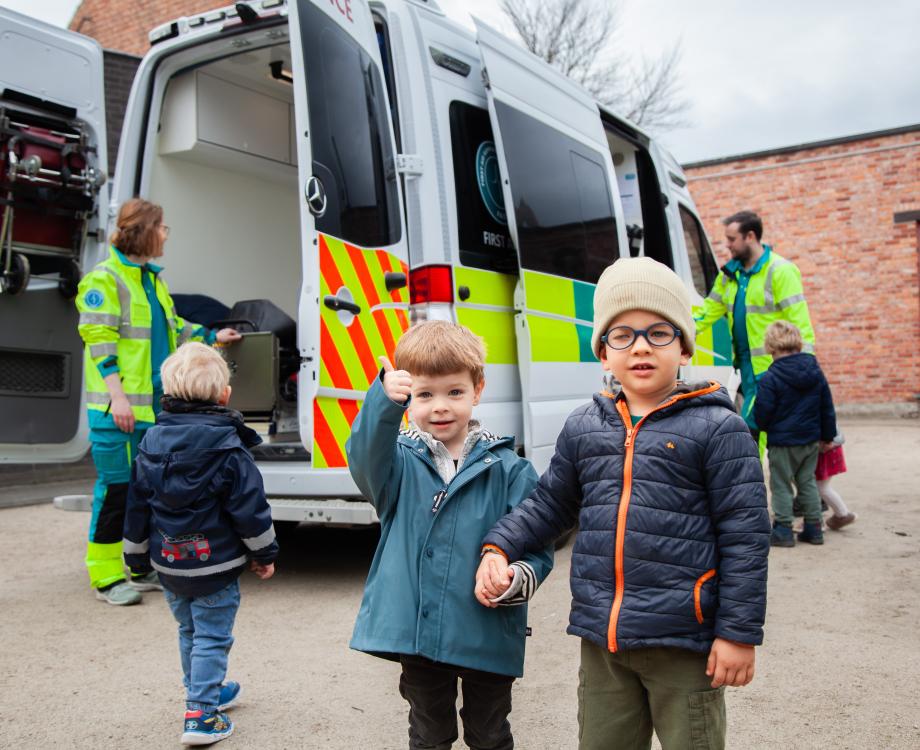 Hulpdiensten ambulance