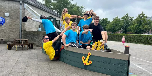 Monitoren in een boot