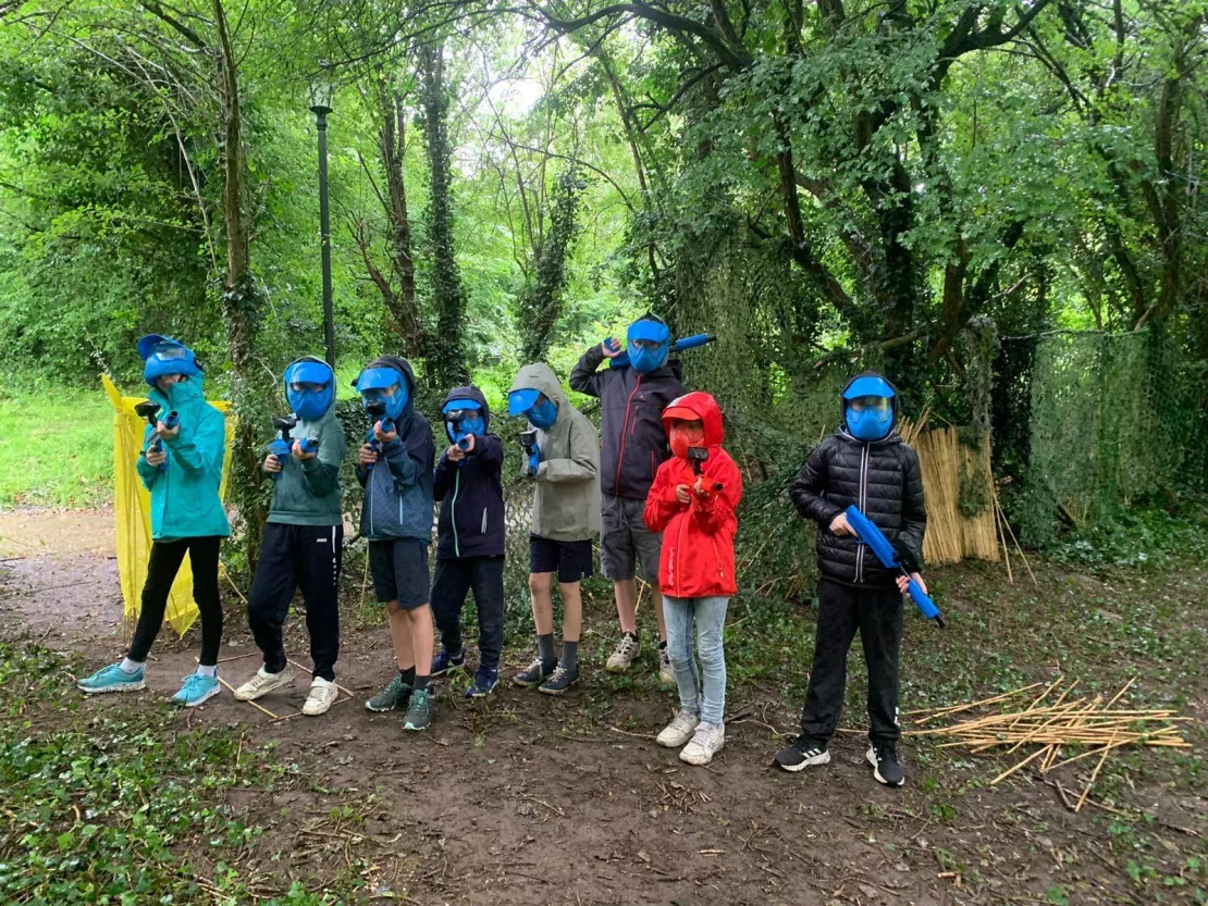 Paintbal in bos