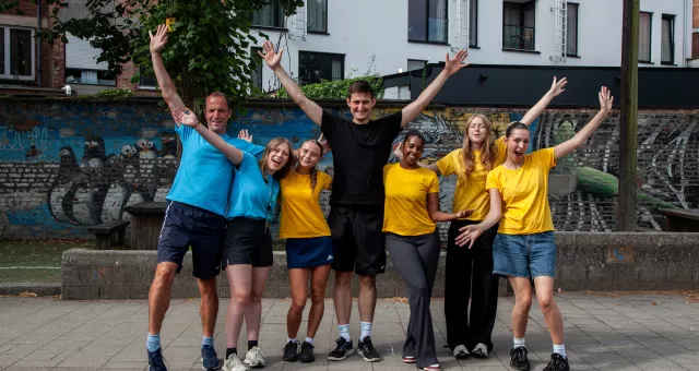 Enthousiaste monitoren Sporty